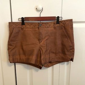 Anthropologie Vegan Leather Shorts